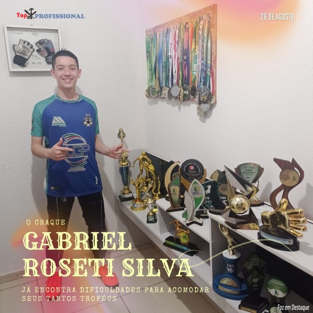 GABRIEL ROSETI É PROMESSA PARA O FUTEBOL 