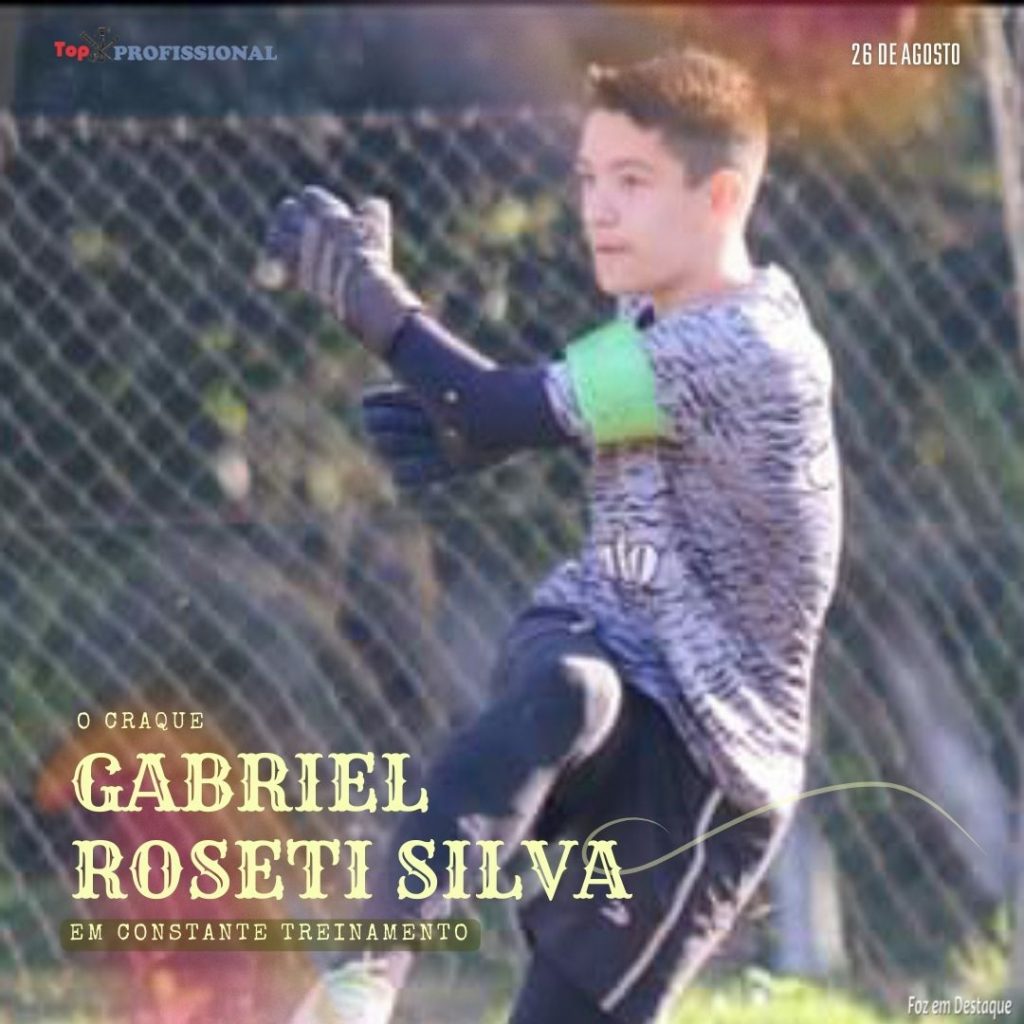 GABRIEL ROSETI É PROMESSA PARA O FUTEBOL 