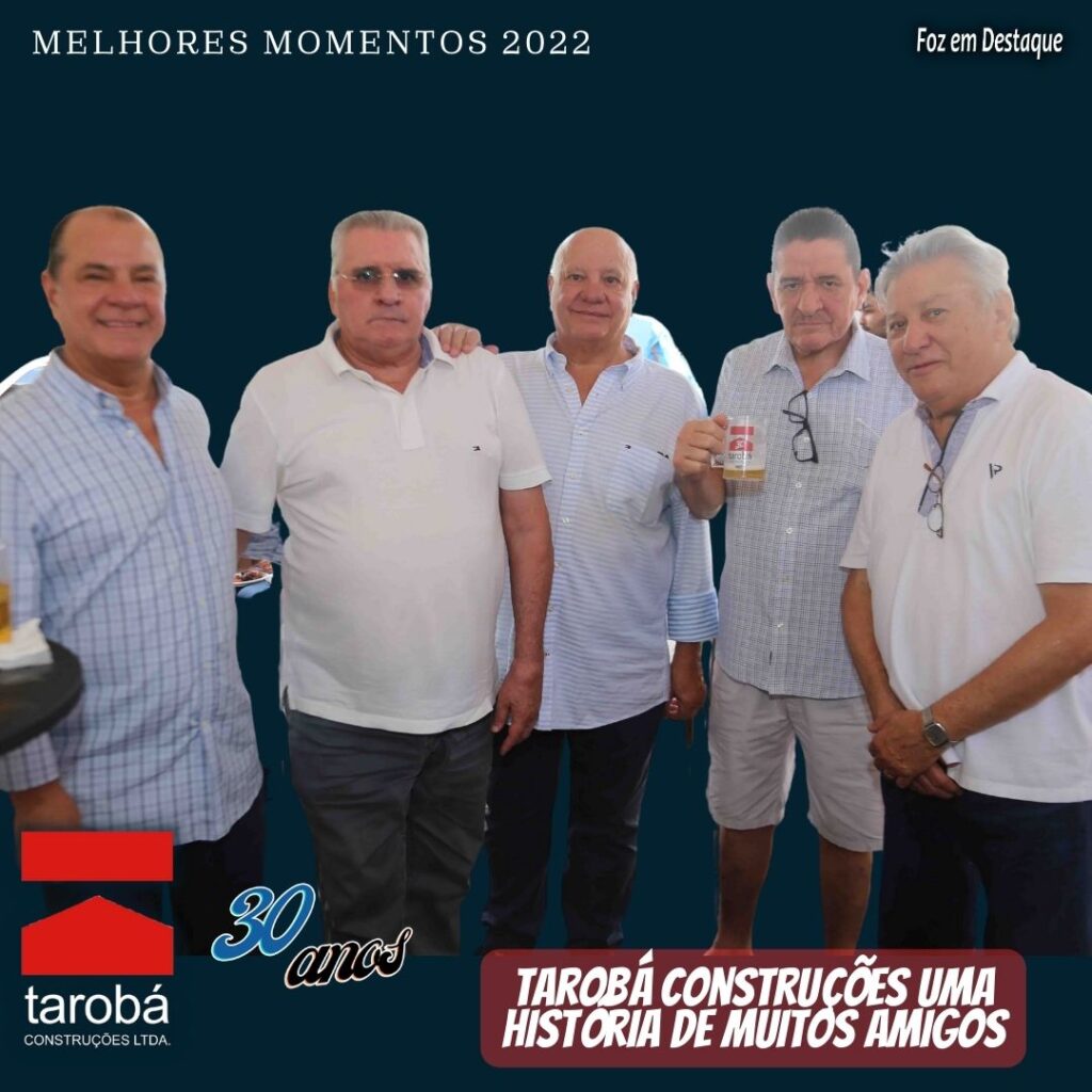 Engenheiro Renato Pena Camargo, empresários Plínio Scappini, empresário Pimenta, e empresários Paulo Quintela e Veraldo Barbiero