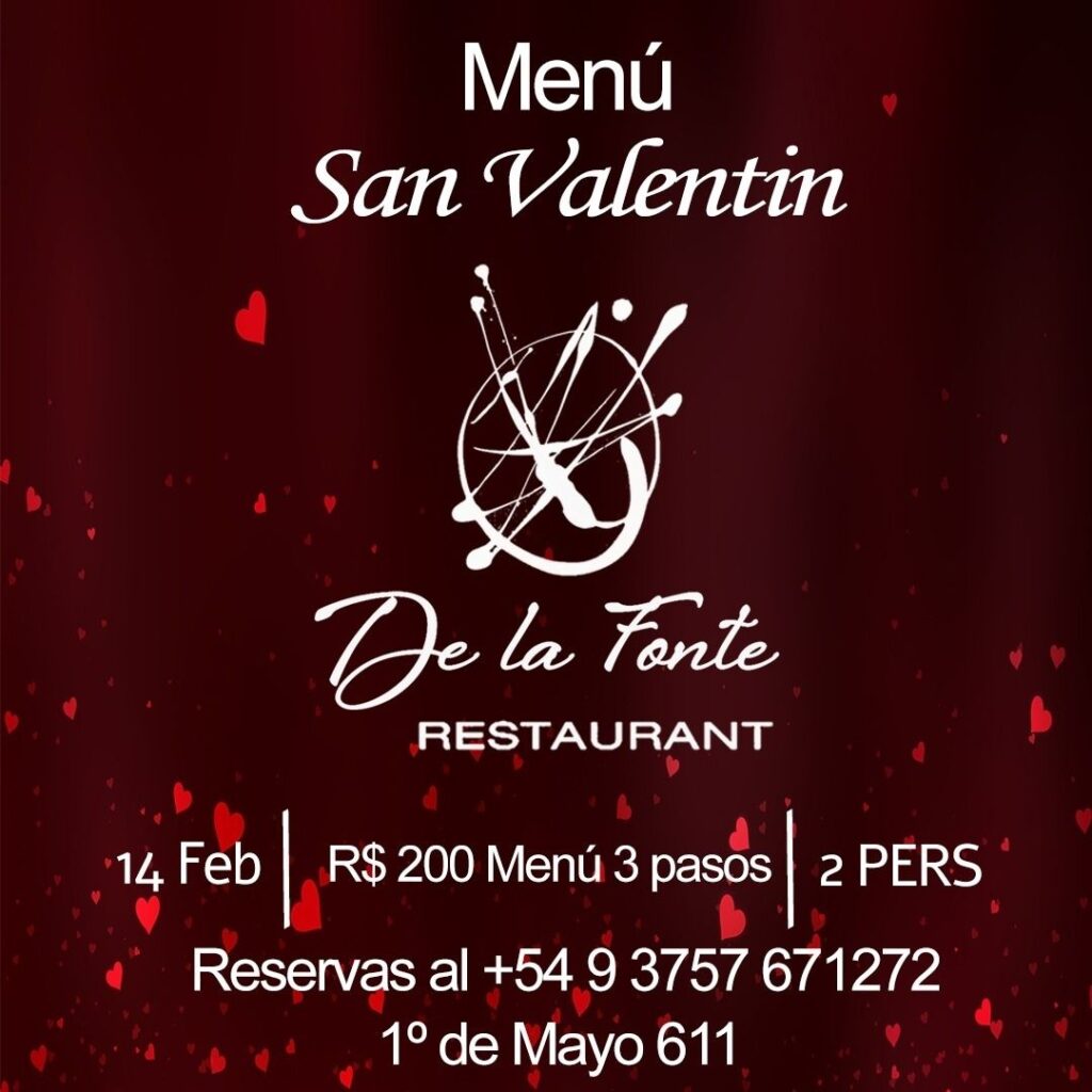 RESTAURANT DE LA FONTE VALENTINE´S