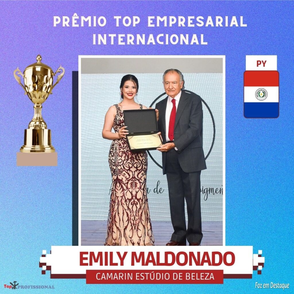 PRÊMIO TOP EMPRESARIAL INTERNACIONAL - EMILY MALDONADO - CAMARIN