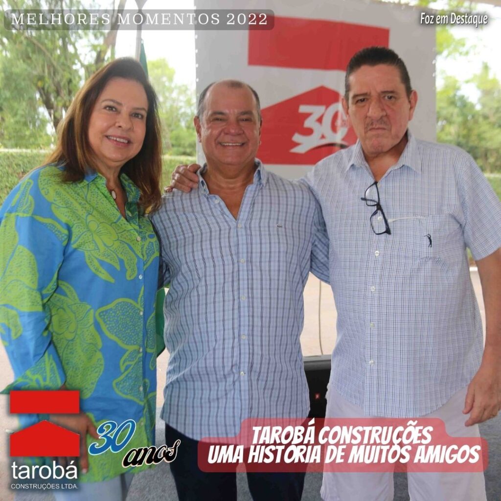 TAROBA CONSTRUÇÕES CELEBRA 30 ANOS - Luciana e Paulo Quintela, parceiros da Districal