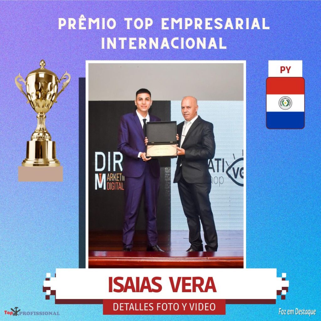 PRÊMIO TOP EMPRESARIAL INTERNACIONAL - FOTOGRAFO ISAIAS VERA