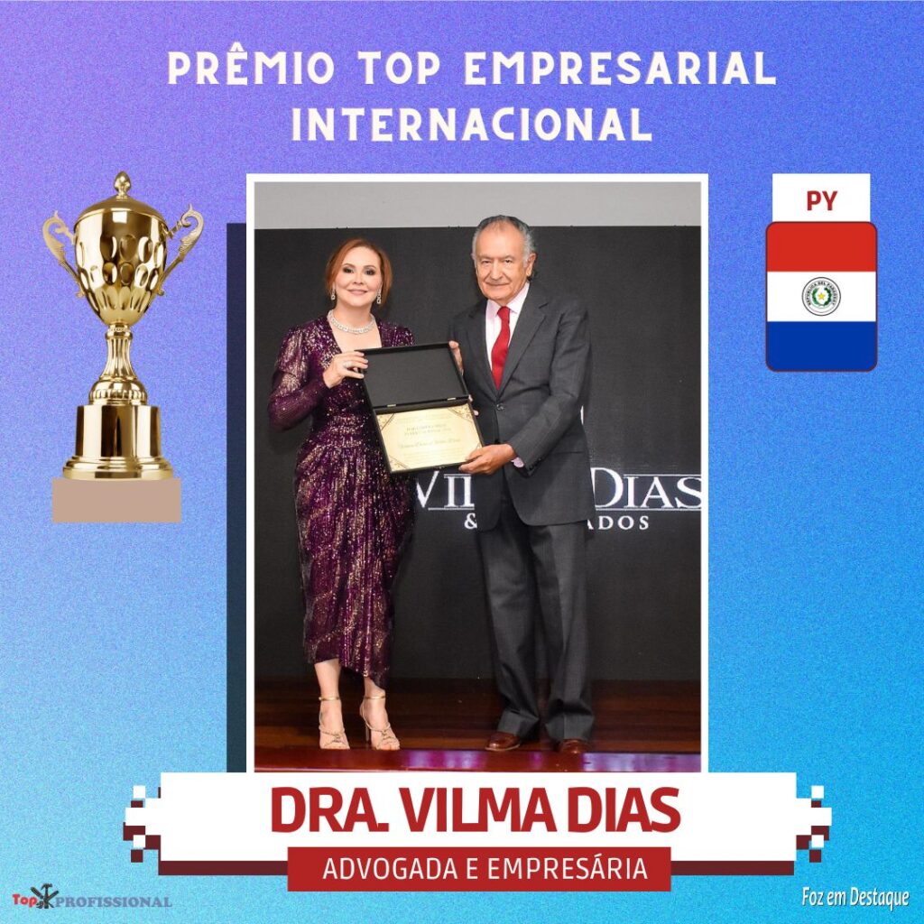 PRÊMIO TOP EMPRESARIAL INTERNACIONAL VILMA DIAS