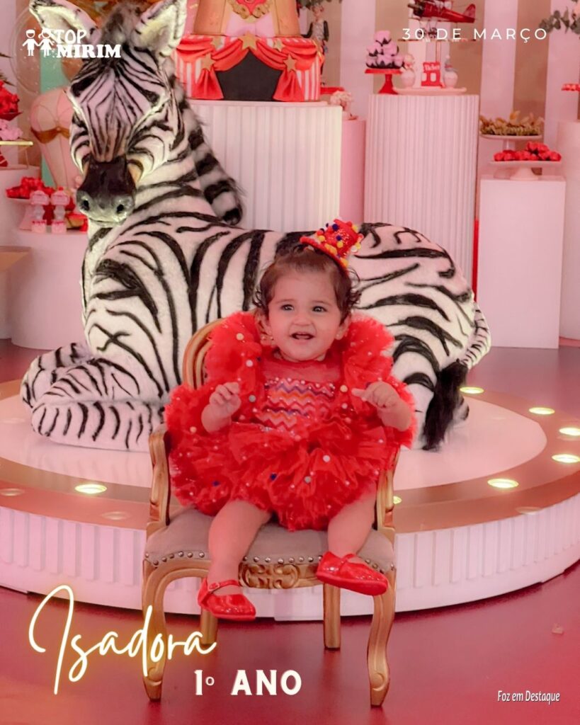 ISADORA FILHA ZAINAB SALMAN E LUIS VENDRÚSCOLO - 1º ANIVERSÁRIO