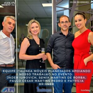 EQUIPE ITALINEA FOZ DO IGUAÇU: JADER IUNOVICH, SONIA MARTINS DE BORBA, PAULO CESAR MARTINS E PATRICIA BRIXNER.