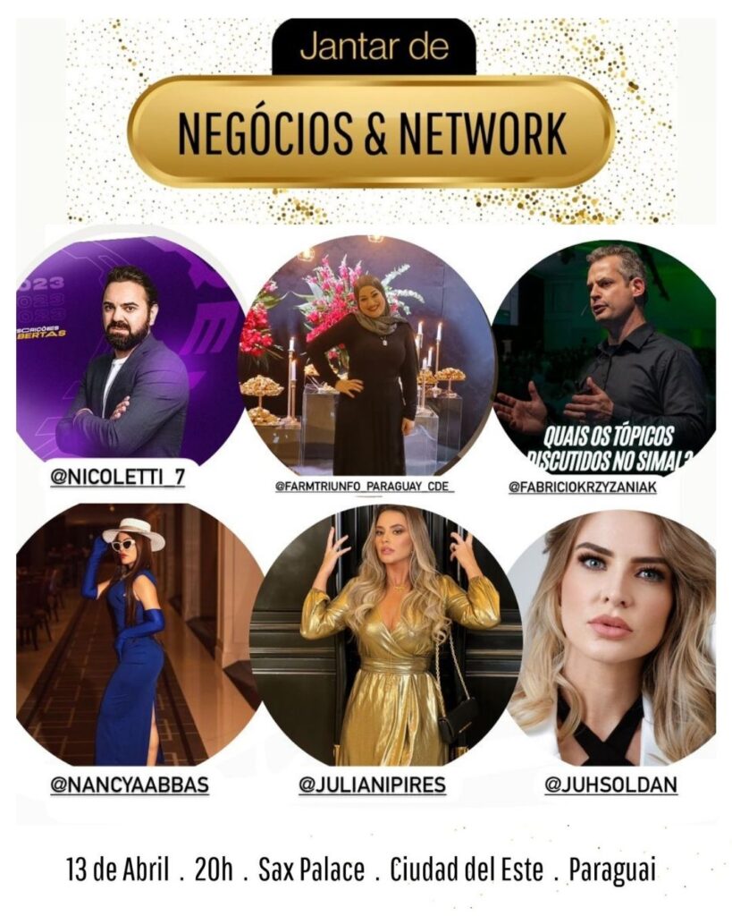 JANTAR NETWORK by MIRIANBORGES 
PASTOR NICOLETTI, JULIANI PIRES, FABRÍCIO KRZYZANIAK, NANCY RAAQUEL, JULIANI PIRES, JULIANA S. MACIEL