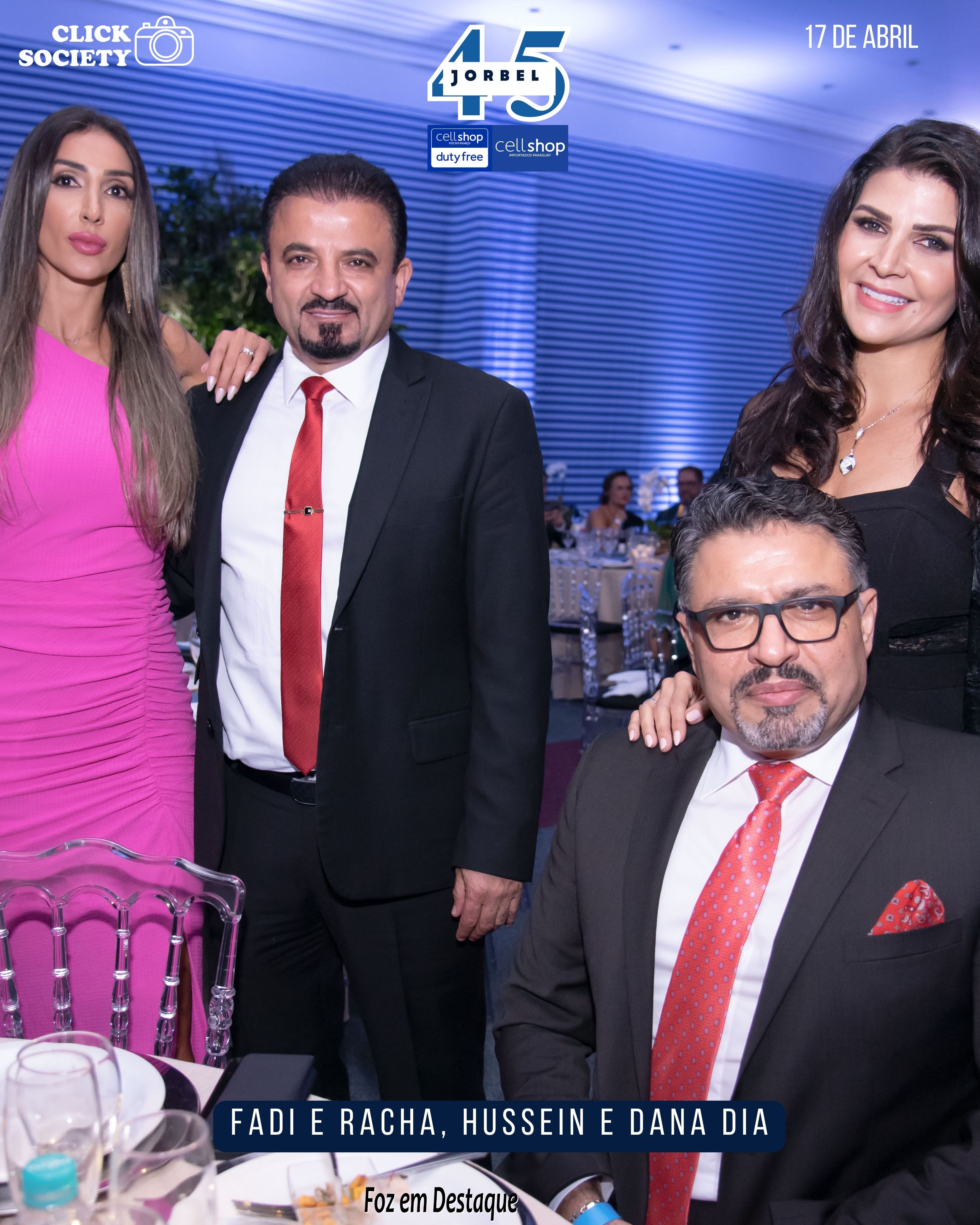 ANIVERSÁRIO 45 ANOS JORBEL DA CELLSHOP FADI MOHAMAD E HUSSEIN DIA