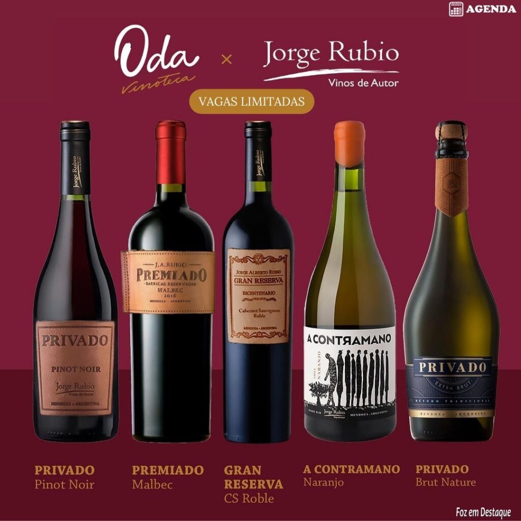 ODA VINOTECA JORGE RUBIO - Degustação exclusiva