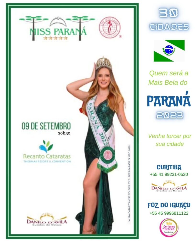 MISS PARANA GLOBO 2023 HOTEL RECANTO CATARATAS FOZ DO IGUAÇU
