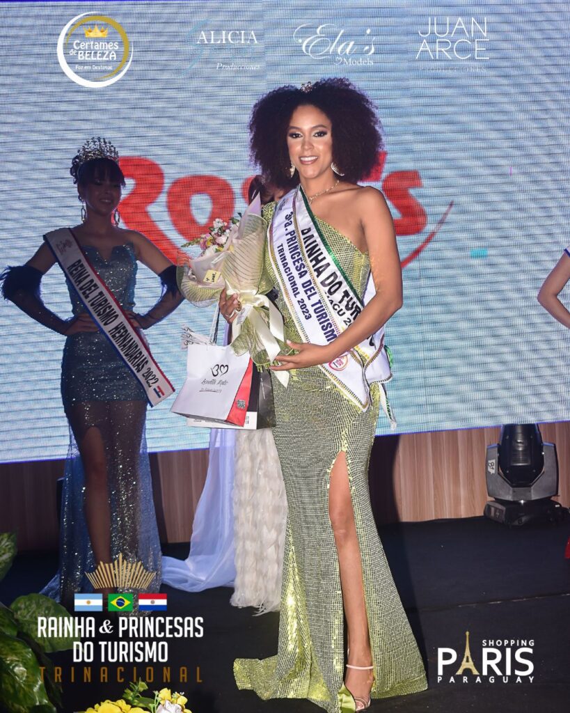 RAINHA REINA DO TURISMO TRINACIONAL  JESSICA DIAS, CERTAMES DE BELEZA FOZ EM DESTAQUE