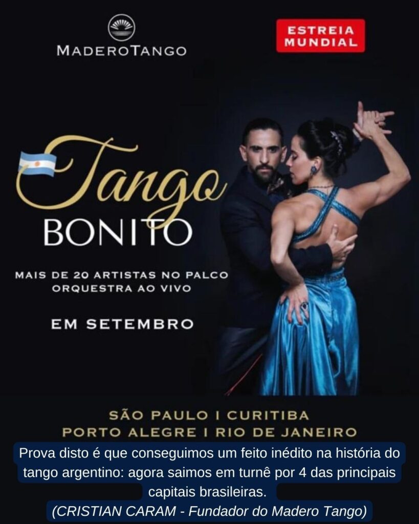 CRISTIAN CARAM MADERO TANGO - TURNE MUNDIAL NO BRASIL