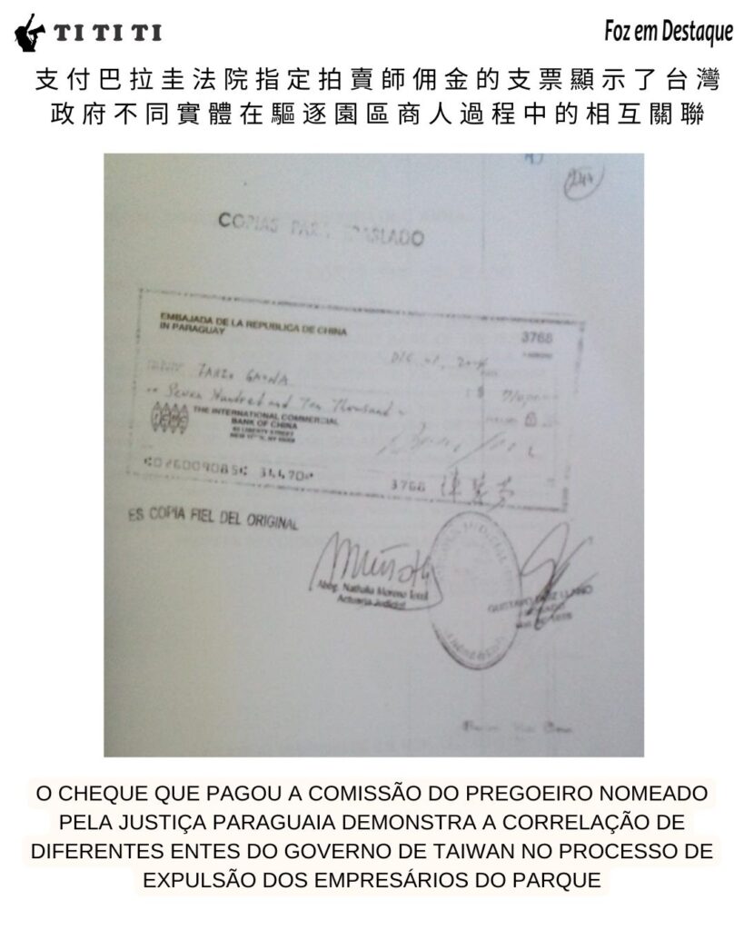 Paraguay Synthetic Corporation  cheque de us 710 mil