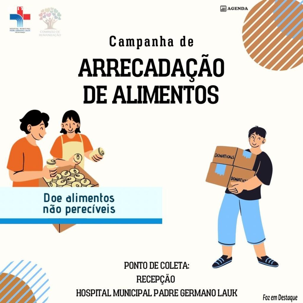 Hospital Municipal faz campanha de arrecadação de alimentos