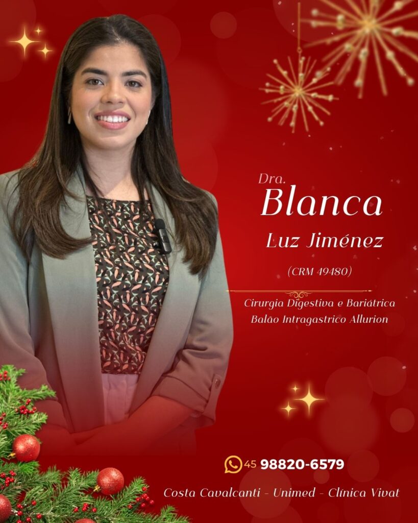 ÁRVORE DE NATAL FOZ EM DESTAQUE - DRA BLANCA LUZ JIMÉNEZ - CIRURGIA DIGESTIVA E BARIÁTRICA