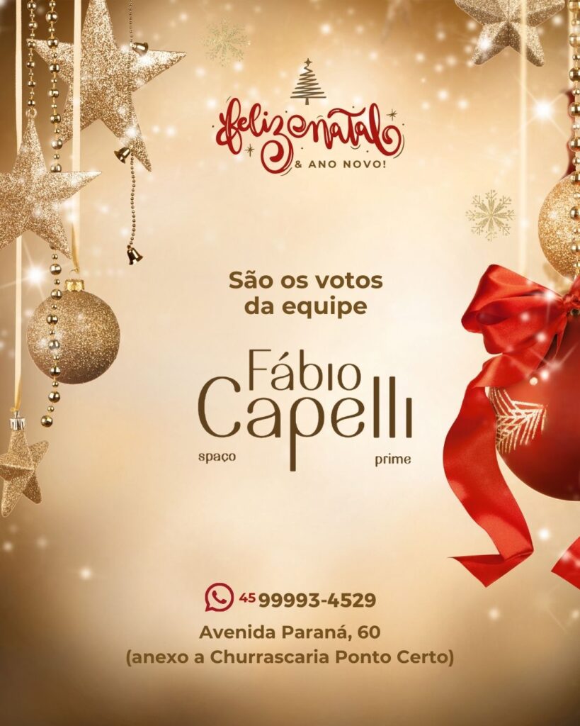 ÁRVORE DE NATAL FOZ EM DESTAQUE 2023 - SPAÇO FÁBIO CAPELLI PRIME