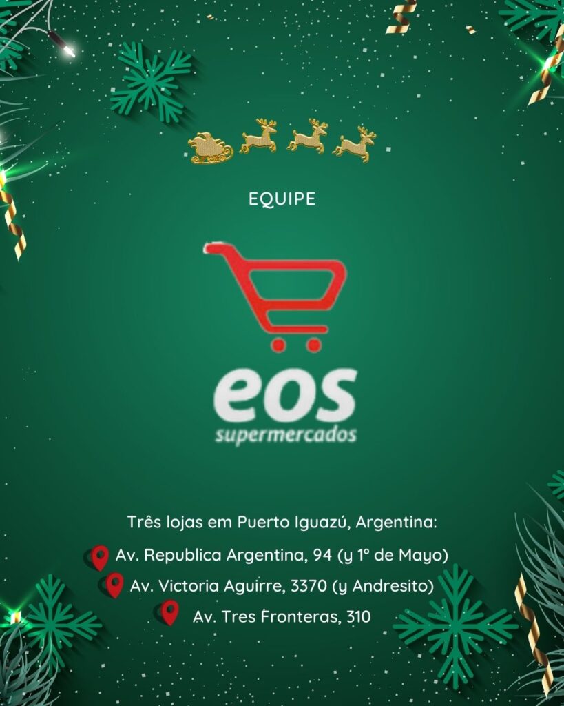 ÁRVORE DE NATAL FOZ EM DESTAQUE 2023 - EOS SUPERMERCADOS