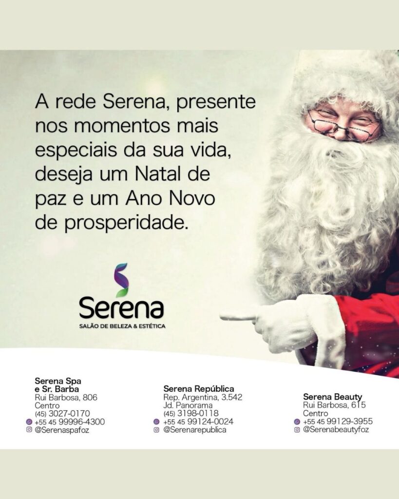 ÁRVORE DE NATAL FOZ EM DESTAQUE 2023 - SERENA SPA - FERNANDA MONTORO BURKLE