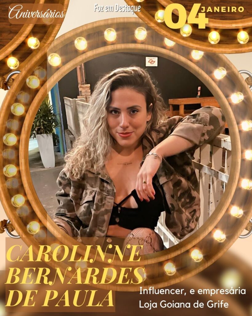 Carolinne Bernardes de Paula

Influencer e empresária - Loja Goiana de Grife