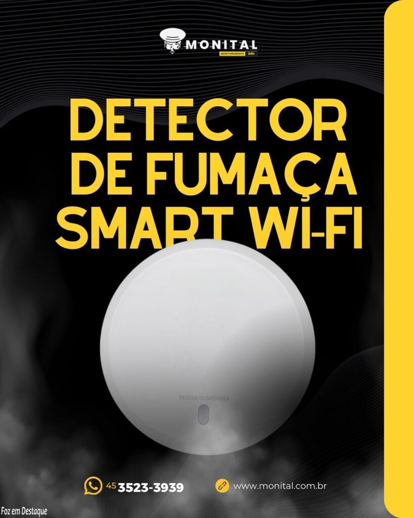 Detector de Fumaça Smart Wi-Fi com a Monital