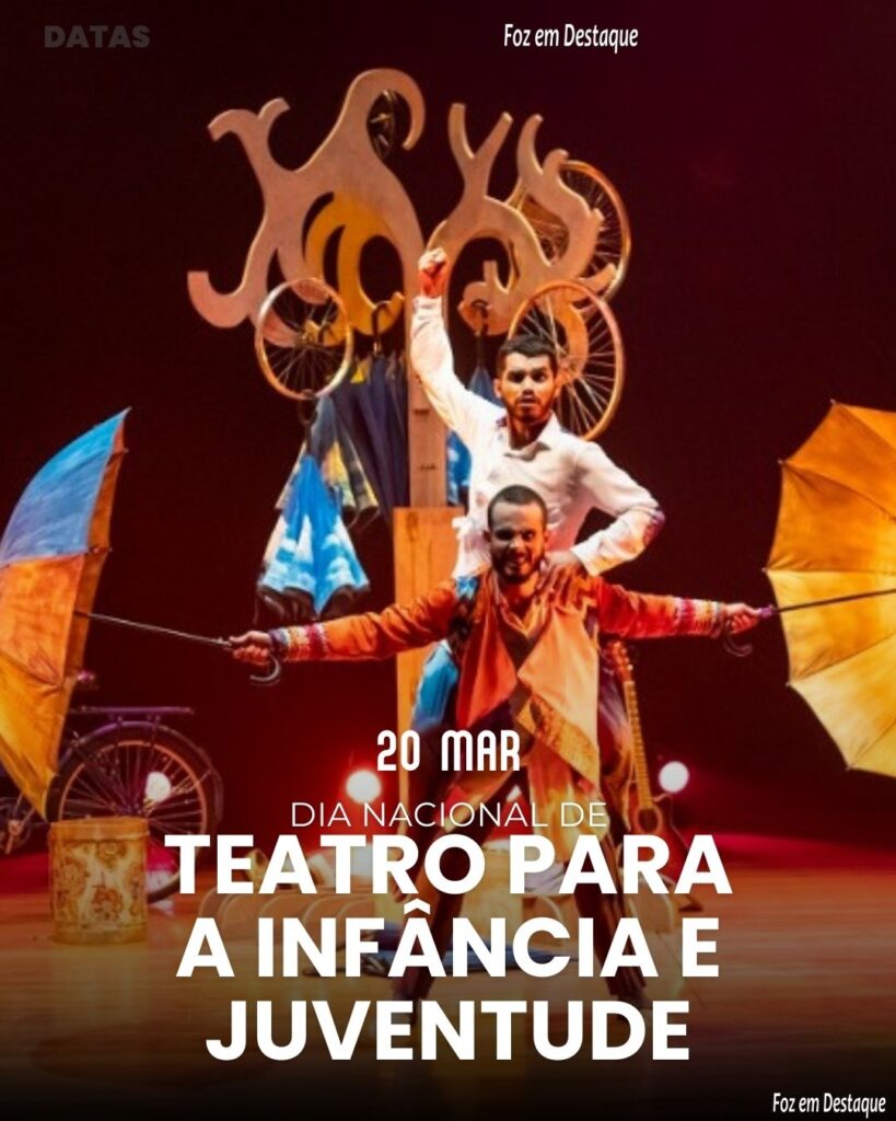 Datas 20 de Março 2024 Foz em Destaque - Dia Nacional do Teatro para a Infância e Juventude