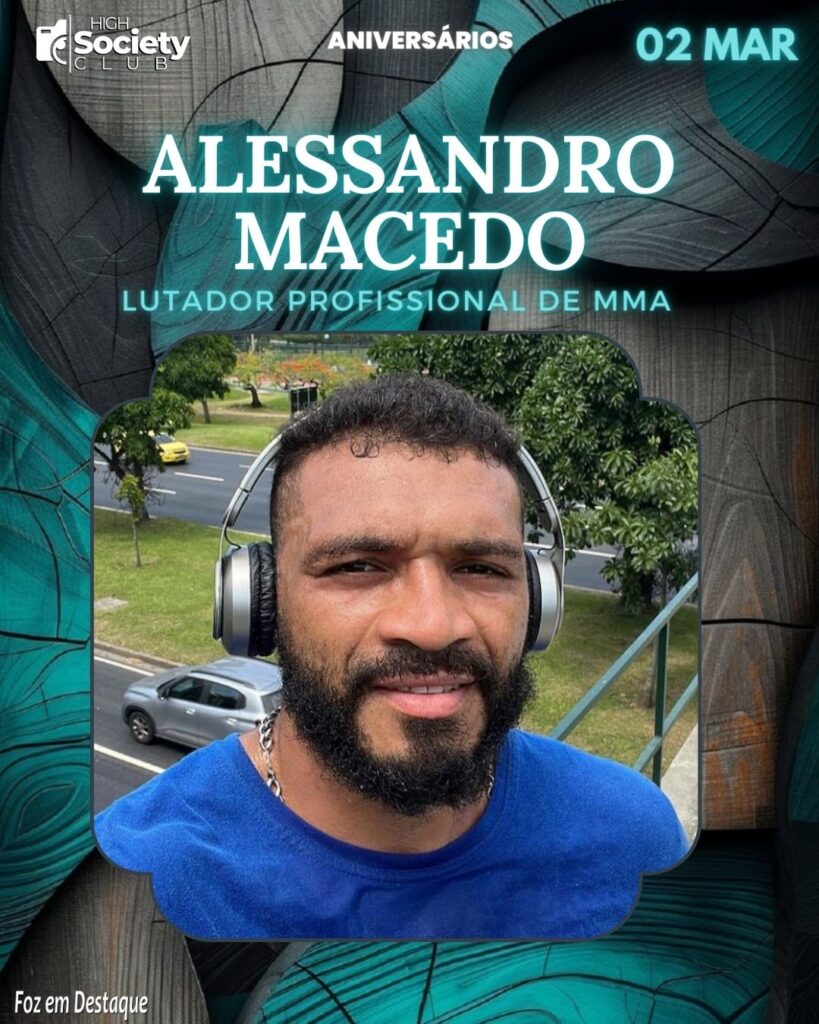 Alessandro Macedo
Lutador Profissional de MMA
