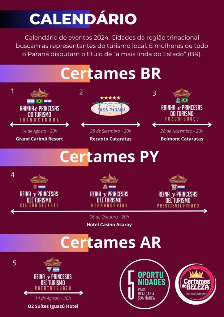 RAINHA TURISMO TRIPLICE FRONTEIRA CERTAMES DE BELEZA