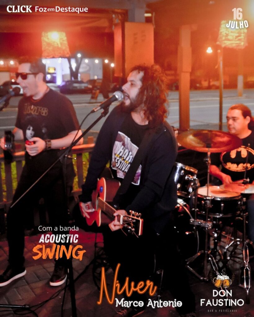 marco antonio foz em destaque niver no don faustino bar - acoustic swing cde