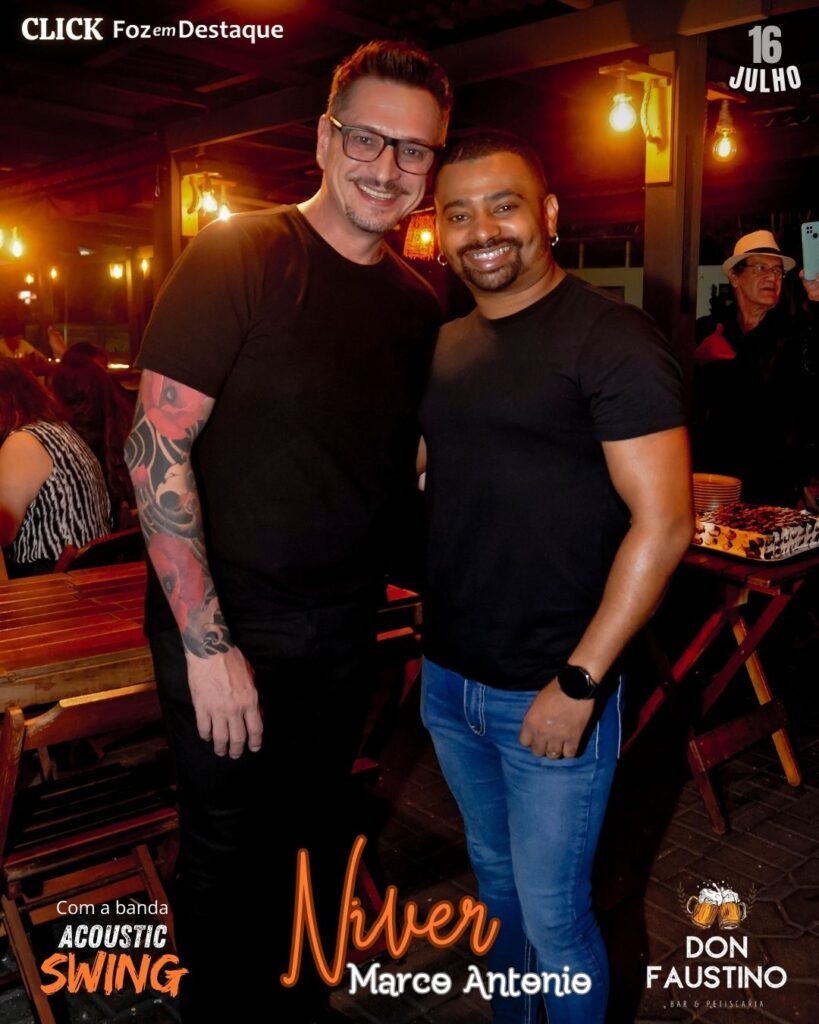 marco antonio foz em destaque niver no don faustino bar - Luciano Sergel