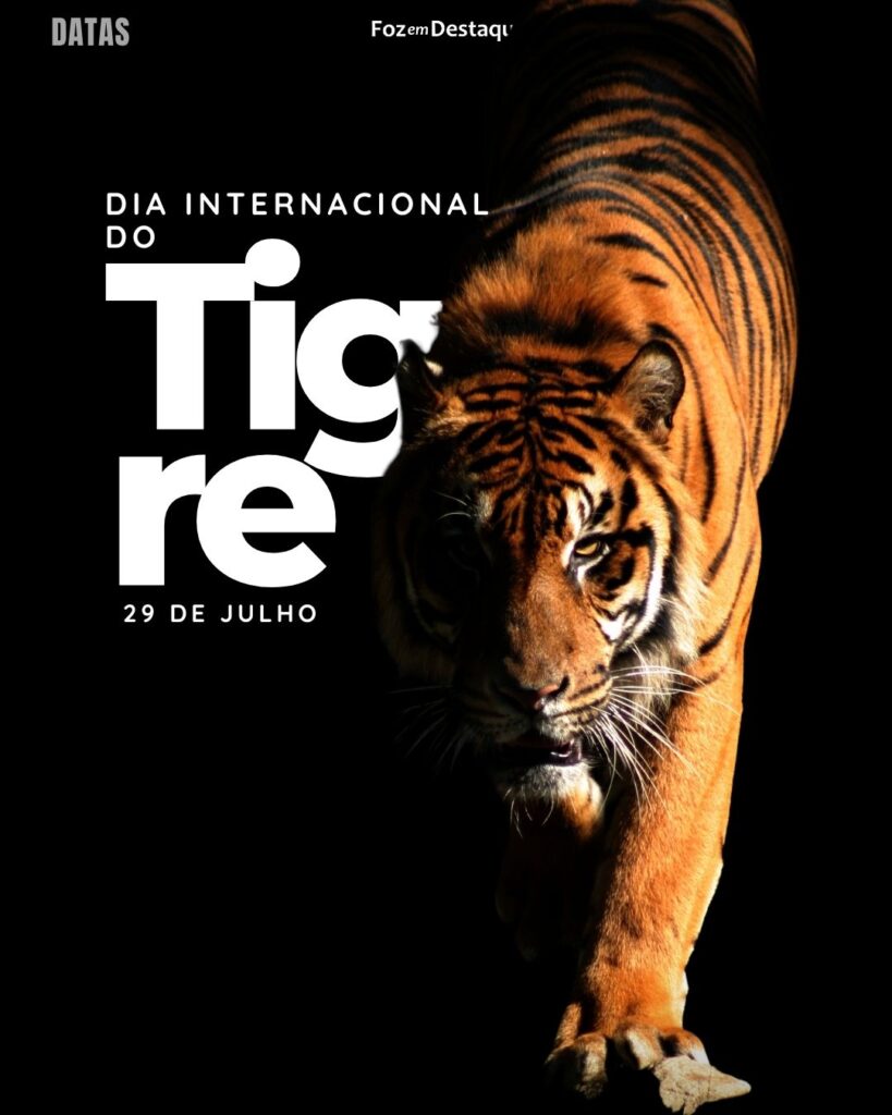 Dia Internacional Do Tigre - Datas 29 de Julho 2024 Foz em Destaque