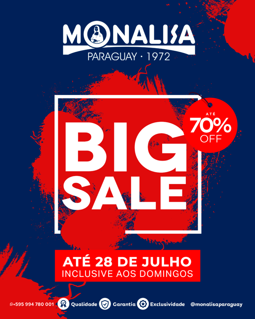 BIG SALE MONALISA PARAGUAY INVERNO 2024