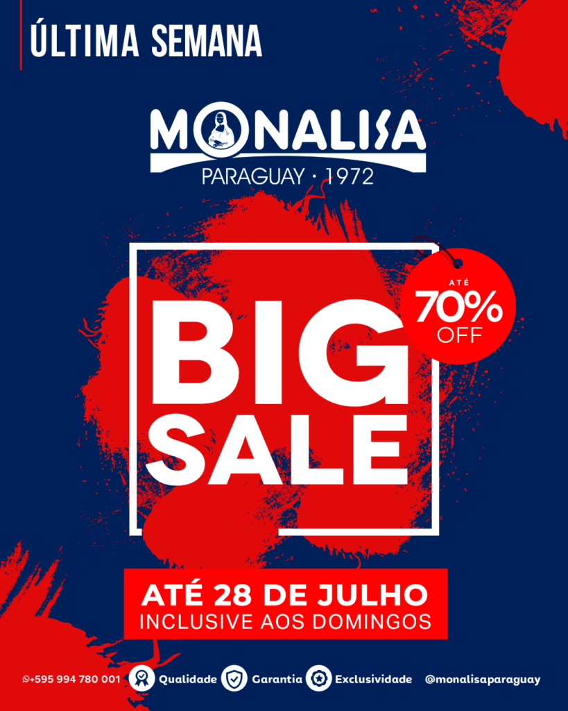 BIG SALE MONALISA ULTIMA SEMANA