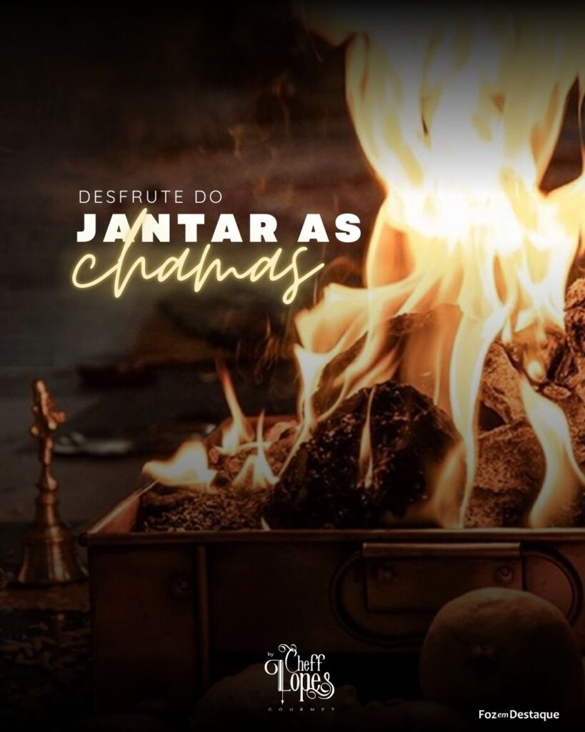 Jantar às Chamas no Cheff Lopes Gourmet