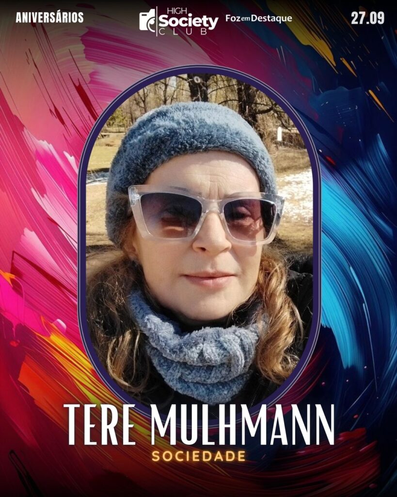 Tere Mulhmann
Aniversários 27 de Setembro 2024