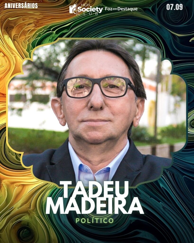 Tadeu Madeira
Político
Aniversários 07 de Setembro 2024