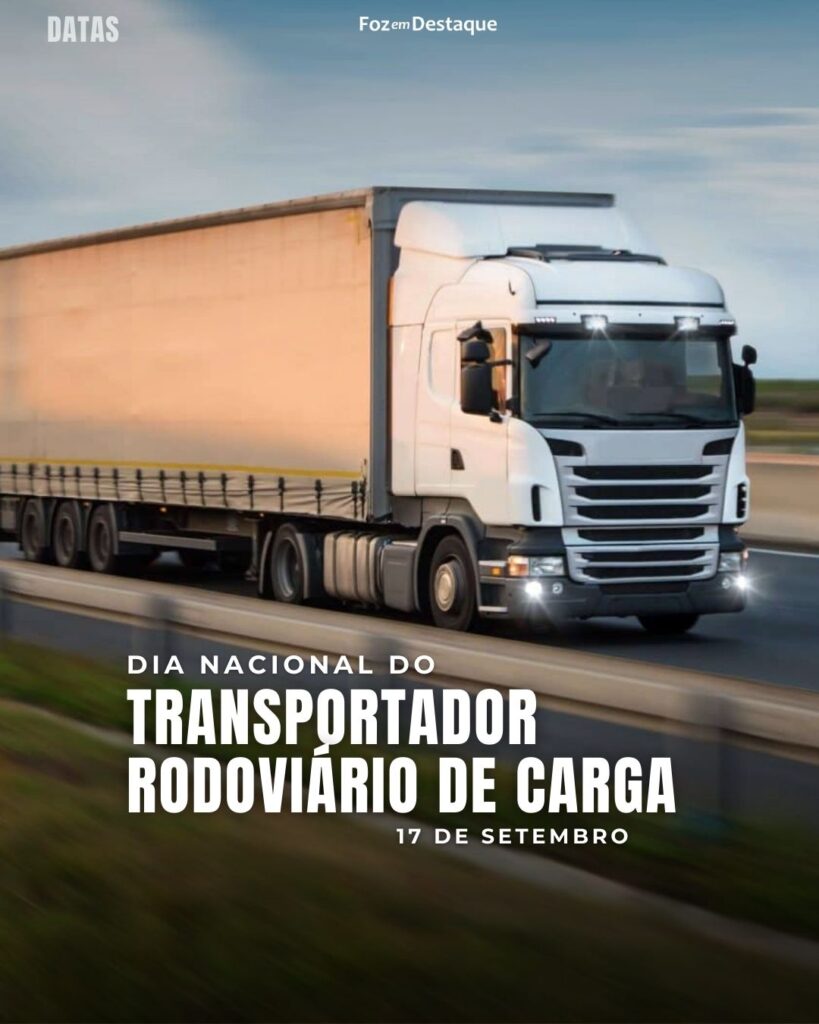 Datas 17 de Setembro 2024
Dia Nacional do Transportador Rodoviário de Carga