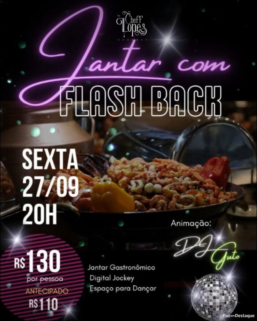 Jantar com Flashback no Cheff! 🎶