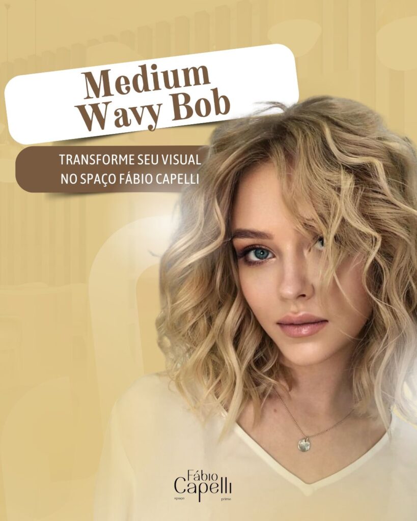 Transforme seu Visual com o Medium Wavy Bob no Spaço Fábio Capelli
