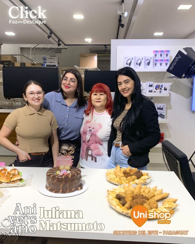 Aniversário Juliana Matsumoto na Unishop no Shopping del Este, Ciudad del Este Paraguai.
Foz em Destaque