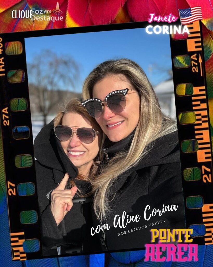 JANETE CORINA NOS ESTADOS UNIDOS COM ALINE CORINA ANIVERSARIO