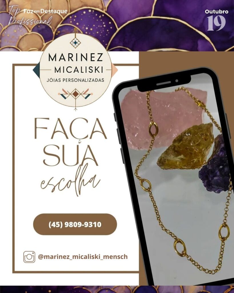 MARINEZ MICALIZKI JÓIAS PERSONALIZADAS