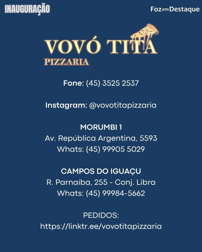 VOVÓ TITA PIZZARIA INAUGURA