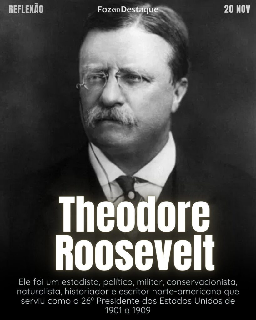 "Faça o que puder, com o que tiver, onde estiver."  (Theodore Roosevelt)
Reflexão 20 de novembro 2024