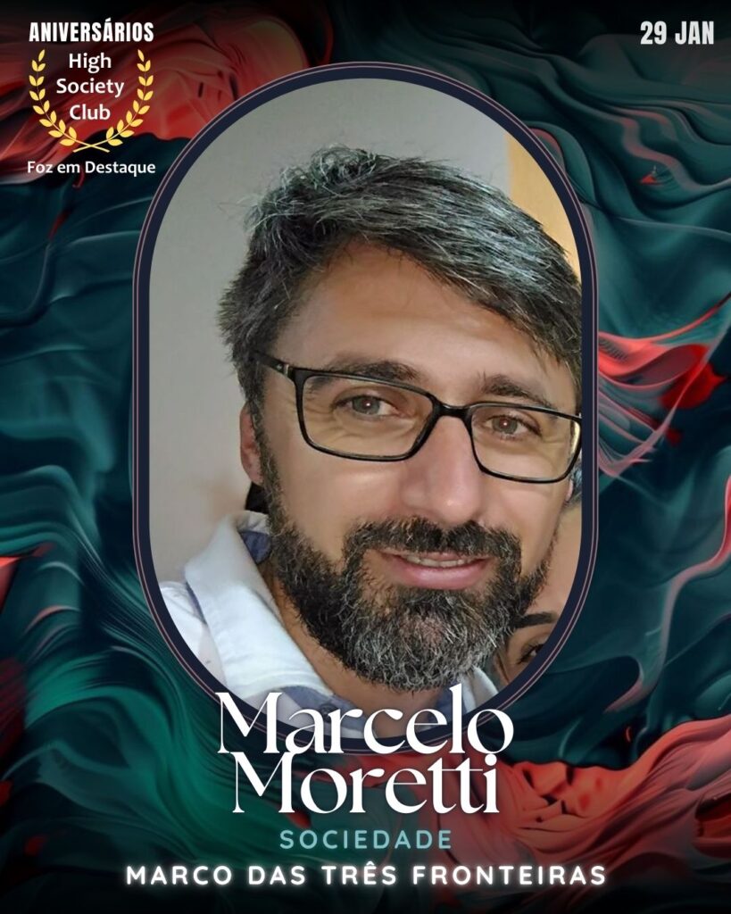 Marcelo Moretti
Sociedade
Marco das Três Fronteiras
Aniversários 29 de Janeiro 2025 Foz em Destaque High Society Club