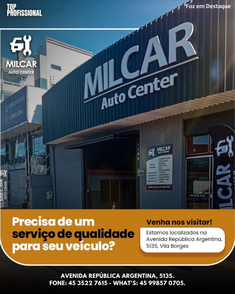 MILCAR AUTO CENTER MECÂNICA - MATHEUS FELIPE HAAG ROJAS - CARINA DA ROSA