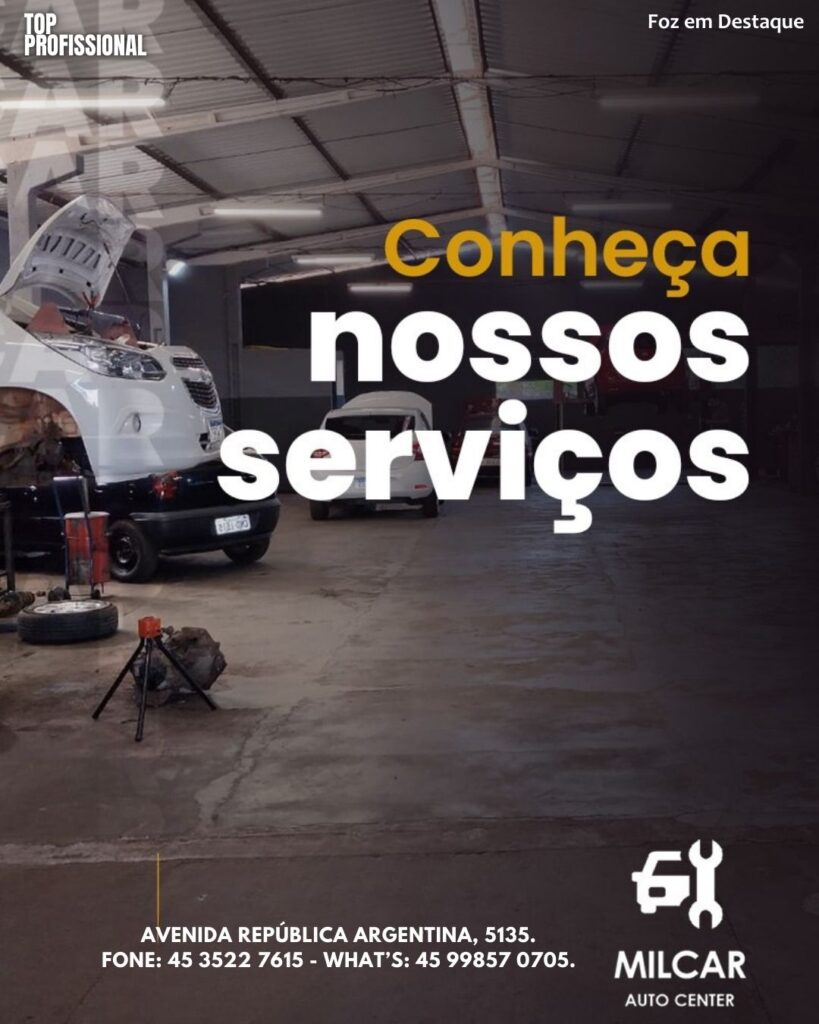 MILCAR AUTO CENTER MECÂNICA - MATHEUS FELIPE HAAG ROJAS - CARINA DA ROSA