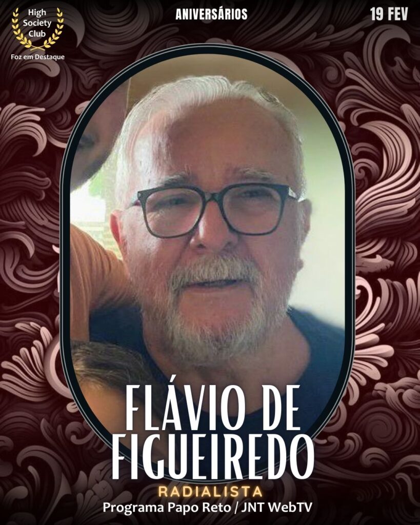 Flávio de Figueiredo
Radialista - Programa Papo Reto / JNT WebTV