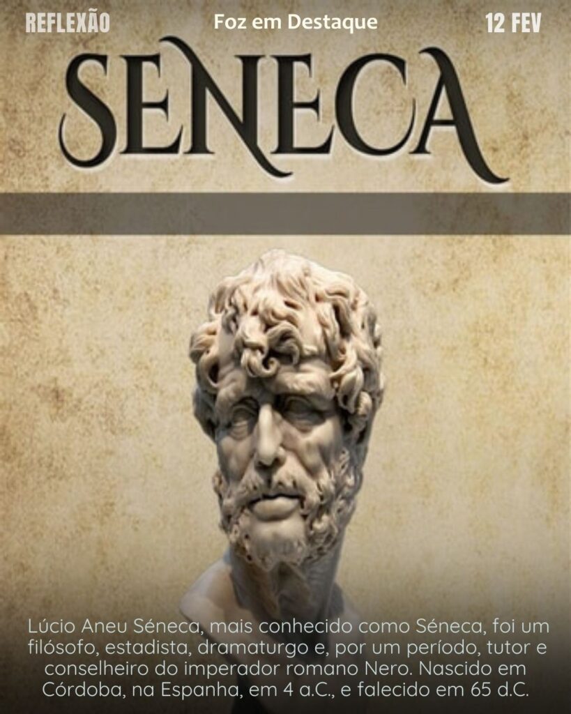 "Às vezes até viver é um ato de coragem"
(Séneca)
Reflexão 12 de fevereiro 2025 Foz em Destaque "Sua Vida mais divertida!!!"