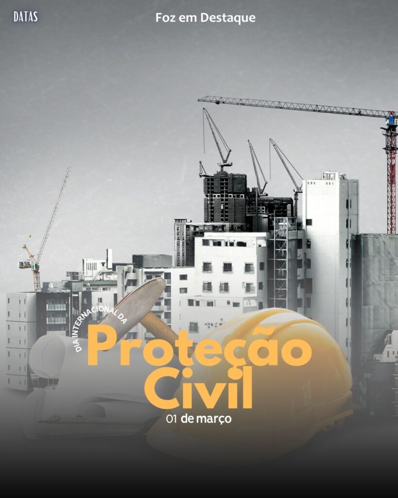 Dia das Crianças Doentes - Dia das Crianças Doentes - Dia Internacional da Proteção Civil - Dia Mundial de Zero Discriminação - Dia Pan-Americano de Turismo 
Datas 01 de março 2025 Foz em Destaque "Sua Vida mais divertida"