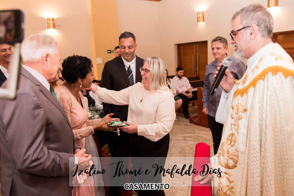 CASAMENTO IZALINO THOMÉ E MAFALDA DIAS, IDERCILDO THOME, CLEONICE THOMÉ, FOZ EM DESTAQUE, AMOR SEM IDADE, CASAMENTO - PARÓQUIA NOSSA SENHORA GUADALUPE